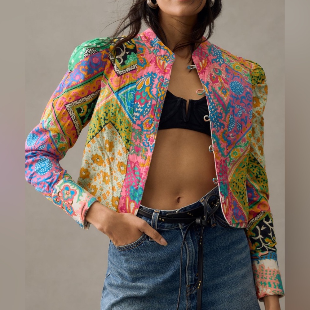 Multicolor Embroidered Women's Jacket